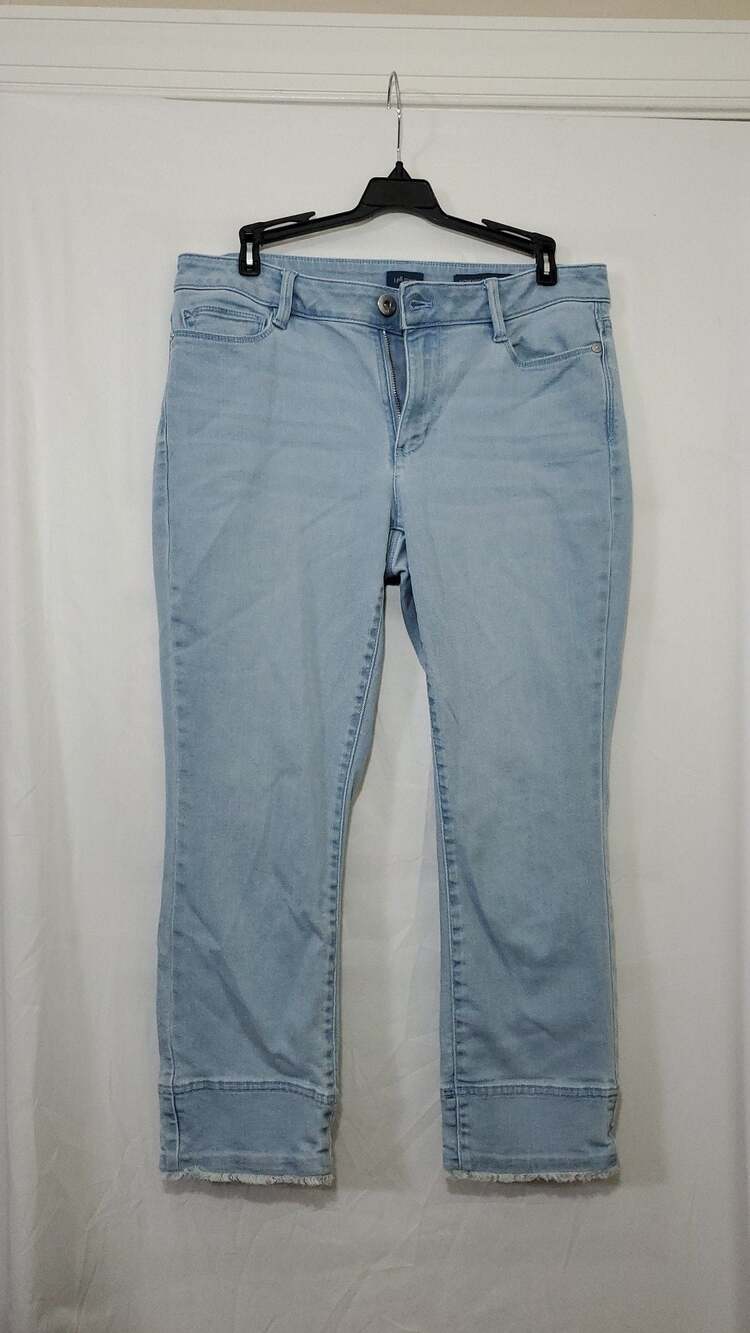 J.Jill Authentic Fit Cropped Denim Jeans Size 8